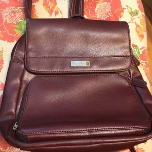 Backpack Purse Burgundy
